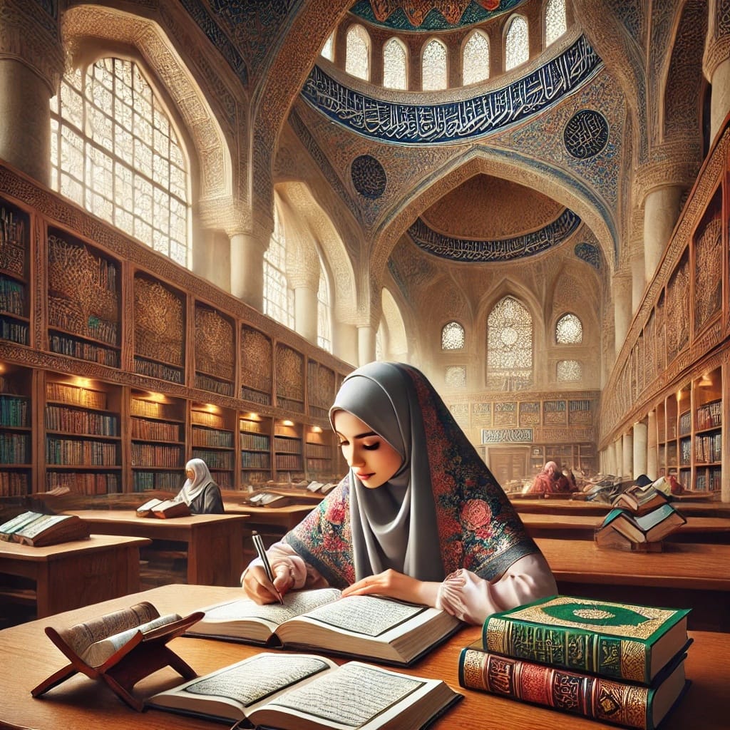 Muslim women study